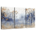 thumbnail image 1 of Elephant Stock Speckled Blue Forest I Wall Art - Horizontal Multi Panel Canvas - Living Room Wall Decor - Nature Multi Panel - Brown And Blue Decor - 33" x 20", 1 of 8