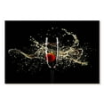 thumbnail image 1 of Elephant Stock Splash Of Champagne Wall Art - Horizontal Canvas Wall Art - Living Room Wall Decor - Food And Drink Canvas - Black And Red Decor - 12" x 8", 1 of 4