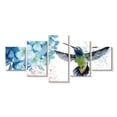 thumbnail image 1 of Elephant Stock Spring Nectar Wall Art - Horizontal Multi Panel Canvas - Living Room Wall Decor - Animal Multi Panel - Blue And Green Decor By Lisa Audit - 36" x 15", 1 of 4