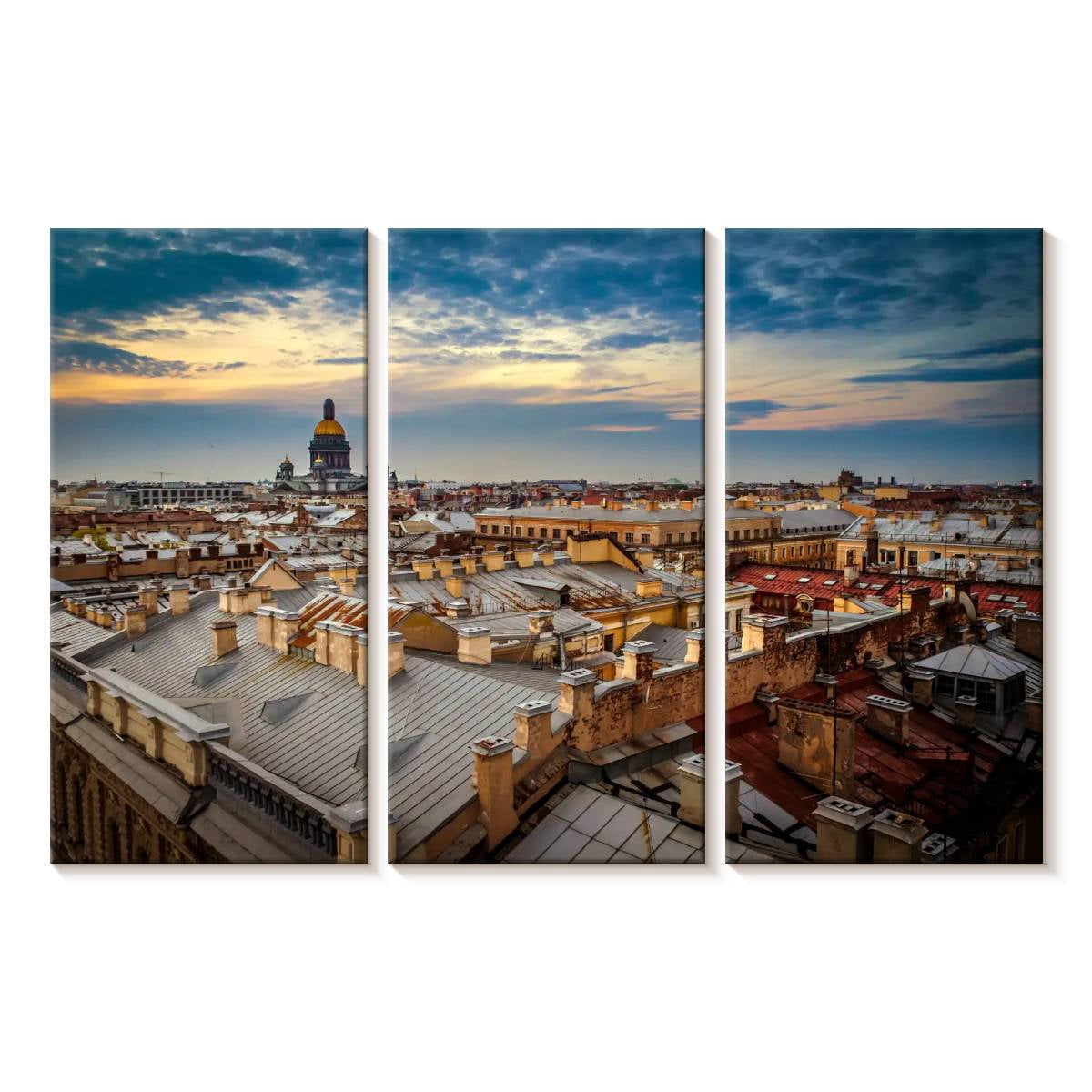 Elephant Stock St. Petersburg City Sunset Wall Art - Horizontal Multi ...