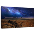 thumbnail image 1 of Elephant Stock Starlit Monument Valley Wall Art - Horizontal Canvas Wall Art - Living Room Wall Decor - Nature Canvas - Brown And Blue Decor - 30" x 20", 1 of 8