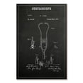 thumbnail image 1 of Elephant Stock Stethoscope Bw Patent Wall Art - Vertical Canvas Wall Art - Hallway Wall Decor - Patent Canvas - Black And White Decor - 20" x 30", 1 of 4