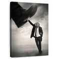 thumbnail image 1 of Elephant Stock Still Standing Wall Art - Vertical Canvas Wall Art - Living Room Wall Decor - People Canvas - Gray And Black Decor By Tommy Ingberg - 32" x 48", 1 of 8