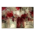 thumbnail image 1 of Elephant Stock Stone Gardens Wall Art - Horizontal Canvas Wall Art - Hallway Wall Decor - Abstract Canvas - Gray And Red Decor By Silvia Vassileva - 48" x 32", 1 of 4