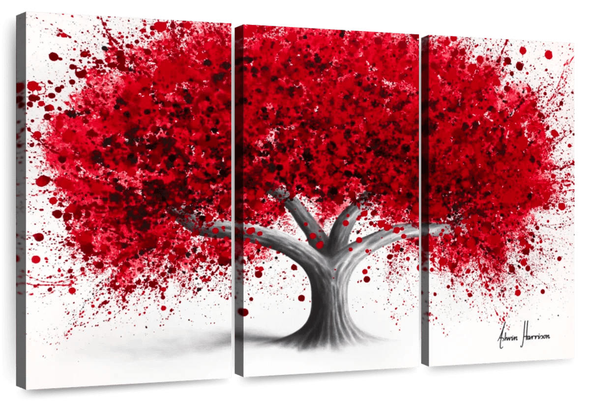 Elephant Stock Strawberry Farm Tree Wall Art - Horizontal Multi Panel ...