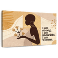 thumbnail image 1 of Elephant Stock Strong And Invincible Woman Wall Art - Horizontal Canvas Wall Art - Living Room Wall Decor - Advocacy Art Canvas - Beige And Yellow Decor - 51" x 34", 1 of 8