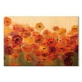 thumbnail image 1 of Elephant Stock Summer Poppies Wall Art - Horizontal Canvas Wall Art - Living Room Wall Decor - Abstract Canvas - Orange And Gold Decor By Silvia Vassileva - 30" x 20", 1 of 4