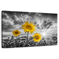 thumbnail image 1 of Elephant Stock Sunflowers In Sunset Yellow Color Pop Wall Art - Horizontal Canvas Wall Art - Living Room Wall Decor - Floral And Botanical Canvas - Orange And Gray Decor By Melanie Viola - 12" x 8", 1 of 8