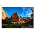 thumbnail image 1 of Elephant Stock Sunny Day In Angels Landing Wall Art - Horizontal Canvas Wall Art - Living Room Wall Decor - Nature Canvas - Blue And Orange Decor - 12" x 8", 1 of 4