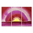 thumbnail image 1 of Elephant Stock Sunrise 1916 Wall Art - Horizontal Multi Panel Canvas - Living Room Wall Decor - Abstract Multi Panel - Pink And Red Decor By Georgia O'keeffe - 65" x 42", 1 of 4