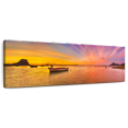 thumbnail image 1 of Elephant Stock Sunset And Water Wall Art - Panoramic Canvas Wall Art - Living Room Wall Decor - Nature Canvas - Brown And Orange Decor - 24" x 8", 1 of 8
