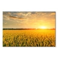 thumbnail image 1 of Elephant Stock Sunset Field Wall Art - Horizontal Canvas Wall Art - Living Room Wall Decor - Nature Canvas - Gray And Orange Decor - 48" x 32", 1 of 4