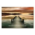 thumbnail image 1 of Elephant Stock Sunset Jetty Wall Art - Horizontal Canvas Wall Art - Living Room Wall Decor - Nautical Canvas - Brown And Beige Decor By Danita Delimont - 36" x 24", 1 of 4