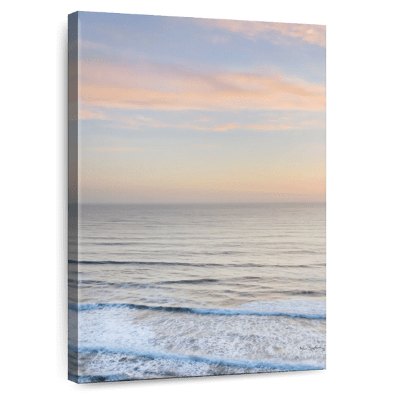 Elephant Stock Sunset On Redwoods Coast Wall Art - Vertical Canvas Wall Art - Living Room Wall Decor - Beach Canvas - Blue And Gray Decor By Alan Majchrowicz - 26" x 39"