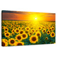 thumbnail image 1 of Elephant Stock Sunset With Sunflowers Wall Art - Horizontal Canvas Wall Art - Hallway Wall Decor - Nature Canvas - Orange And Yellow Decor - 12" x 8", 1 of 8