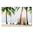 thumbnail image 1 of Elephant Stock Surfboard Setup Wall Art - Horizontal Multi Panel Canvas - Living Room Wall Decor - Hobbies And Lifestyle Multi Panel - Brown And Green Decor - 74" x 48", 1 of 4