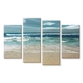 thumbnail image 1 of Elephant Stock Symphony Of The Sea Wall Art - Horizontal Multi Panel Canvas - Living Room Wall Decor - Beach Multi Panel - Blue And Teal Decor By Nan - 24" x 14", 1 of 4