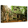 thumbnail image 1 of Elephant Stock Ta Prohm Temple Wall Art - Horizontal Canvas Wall Art - Living Room Wall Decor - Religion And Spirituality Canvas - Gray And Brown Decor - 12" x 8", 1 of 8