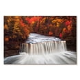 thumbnail image 1 of Elephant Stock Tahquamenon Falls In Autumn Wall Art - Horizontal Canvas Wall Art - Living Room Wall Decor - Nature Canvas - Gray And Orange Decor - 12" x 8", 1 of 4
