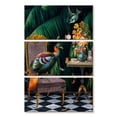 thumbnail image 1 of Elephant Stock Tea Time Wall Art - Vertical Multi Panel Canvas - Living Room Wall Decor - Animal Multi Panel - Gray And Orange Decor By Erika c. Brothers - 14" x 23", 1 of 4