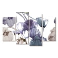 thumbnail image 1 of Elephant Stock Textured Tulips Wall Art - Horizontal Multi Panel Canvas - Living Room Wall Decor - Floral And Botanical Multi Panel - White And Blue Decor - 36" x 22", 1 of 4