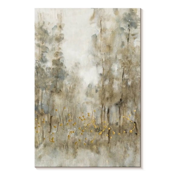 Elephant Stock Thicket Of Trees I Wall Art - Vertical Canvas Wall Art - Living Room Wall Decor - Abstract Canvas - Beige And Gold Decor By Tim O'toole - 8" x 12"