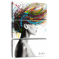 thumbnail image 1 of Elephant Stock Thoughts Of Tomorrow Wall Art - Vertical Multi Panel Canvas - Living Room Wall Decor - Fashion And Beauty Multi Panel - White And Black Decor By Ashvin Harrison - 48" x 74", 1 of 8