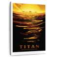 thumbnail image 1 of Elephant Stock Titan Retro Print Wall Art - Vertical Canvas Wall Art - Living Room Wall Decor - Astronomy & Space Canvas - Black And Orange Decor By Nasa - 8" x 12", 1 of 8