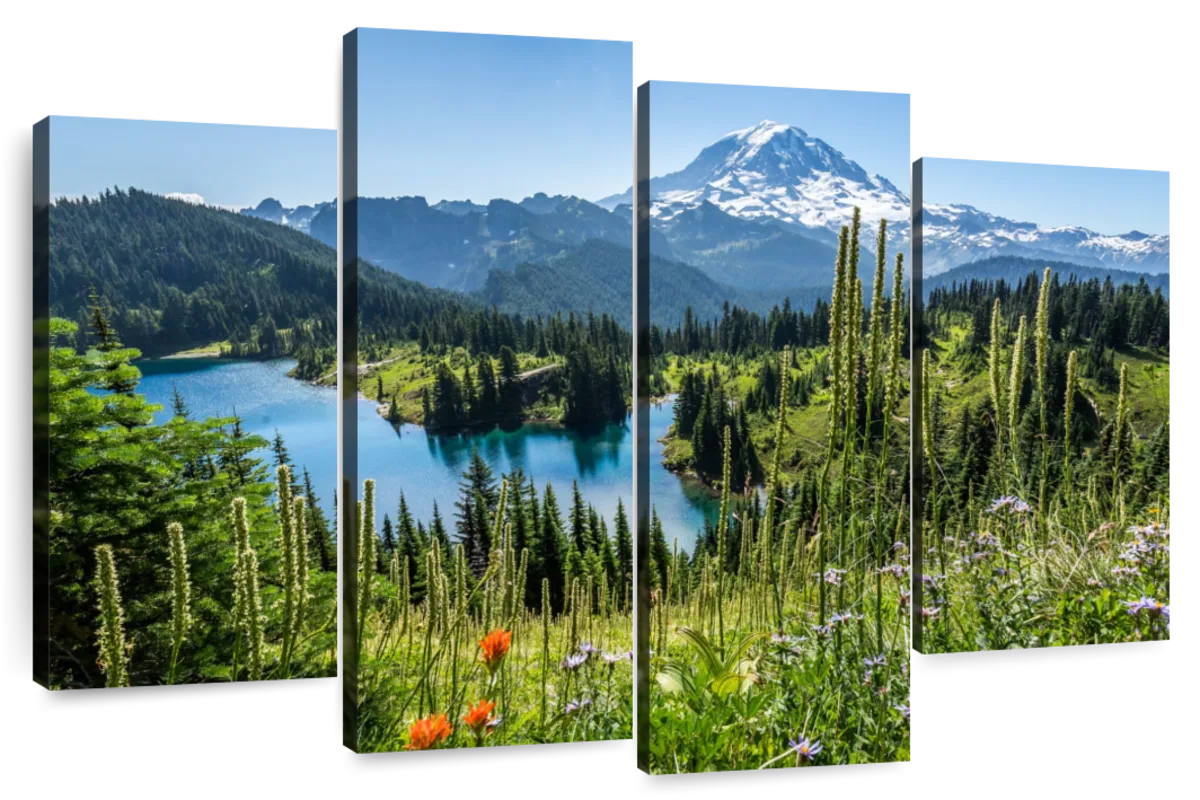 Elephant Stock Tolmie Peak View Wall Art - Horizontal Multi Panel ...