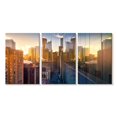 thumbnail image 1 of Elephant Stock Toronto Downtown Sunrise Wall Art - Horizontal Multi Panel Canvas - Living Room Wall Decor - Architecture Multi Panel - Gray And Brown Decor - 26" x 12", 1 of 4