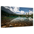 thumbnail image 1 of Elephant Stock Tranquil Lake Landscape Wall Art - Horizontal Canvas Wall Art - Living Room Wall Decor - Nature Canvas - Brown And Blue Decor - 12" x 8", 1 of 8