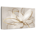 thumbnail image 1 of Elephant Stock Transparent Beauty Wall Art - Horizontal Canvas Wall Art - Living Room Wall Decor - Floral And Botanical Canvas - Brown And Gold Decor By Eva Watts - 39" x 26", 1 of 8