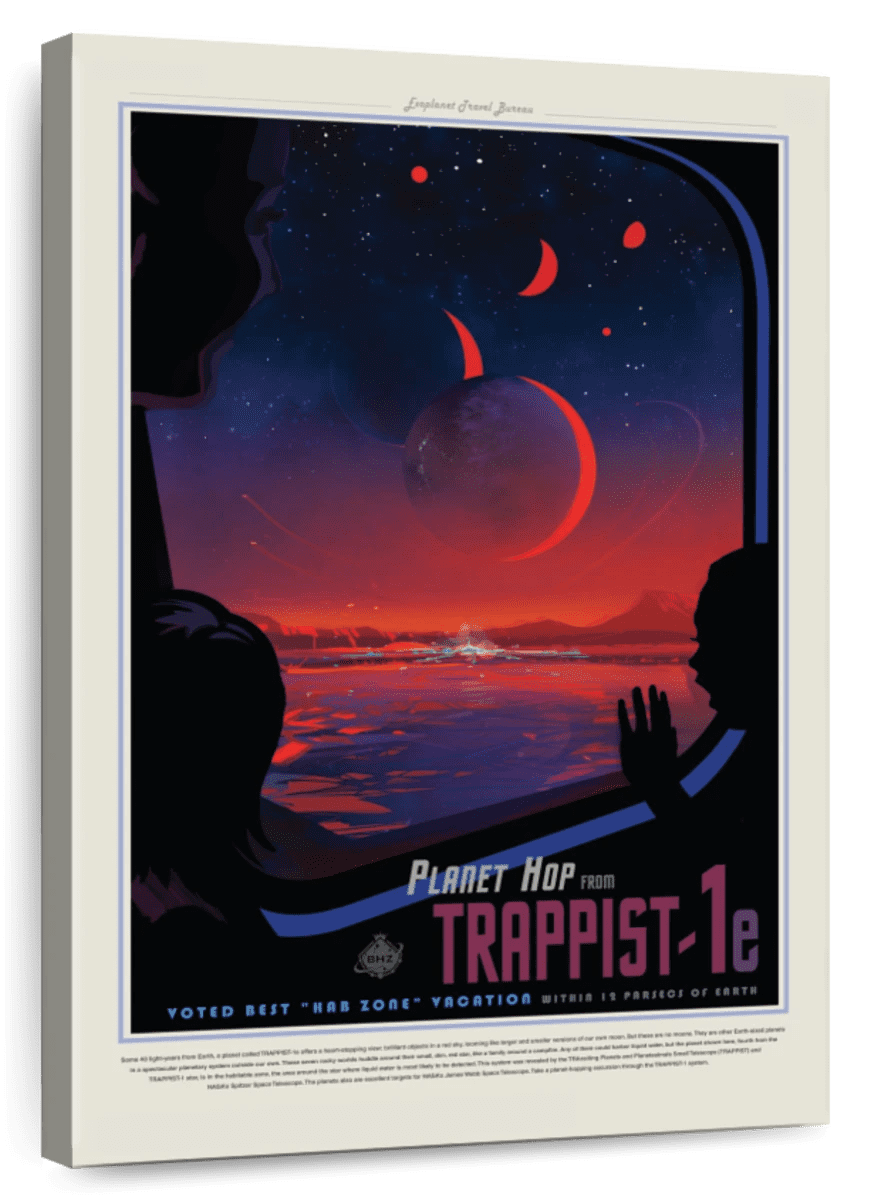 Elephant Stock Trappist 1e Print Wall Art Vertical Canvas Wall Art