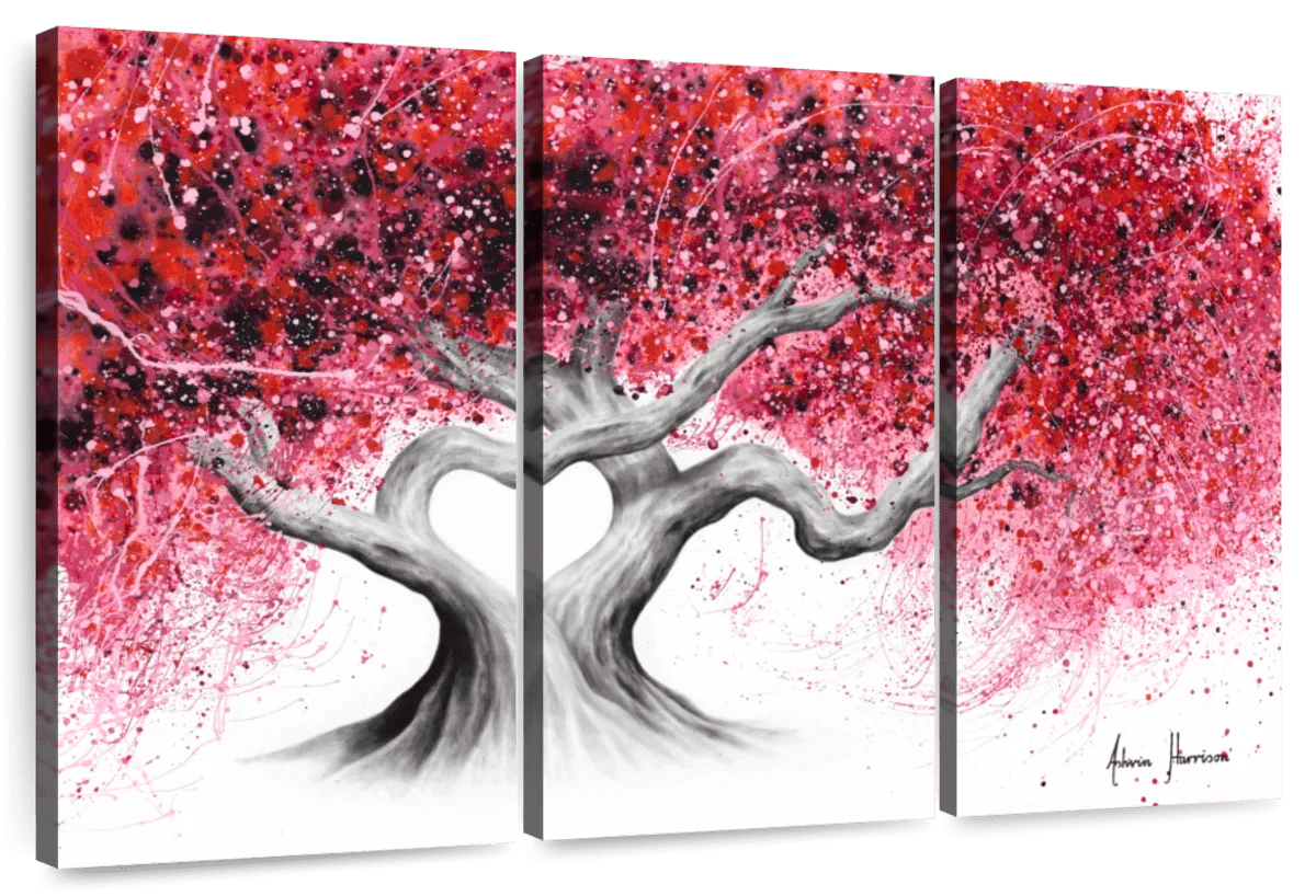 Elephant Stock Trees Of Love Wall Art - Horizontal Multi Panel Canvas ...