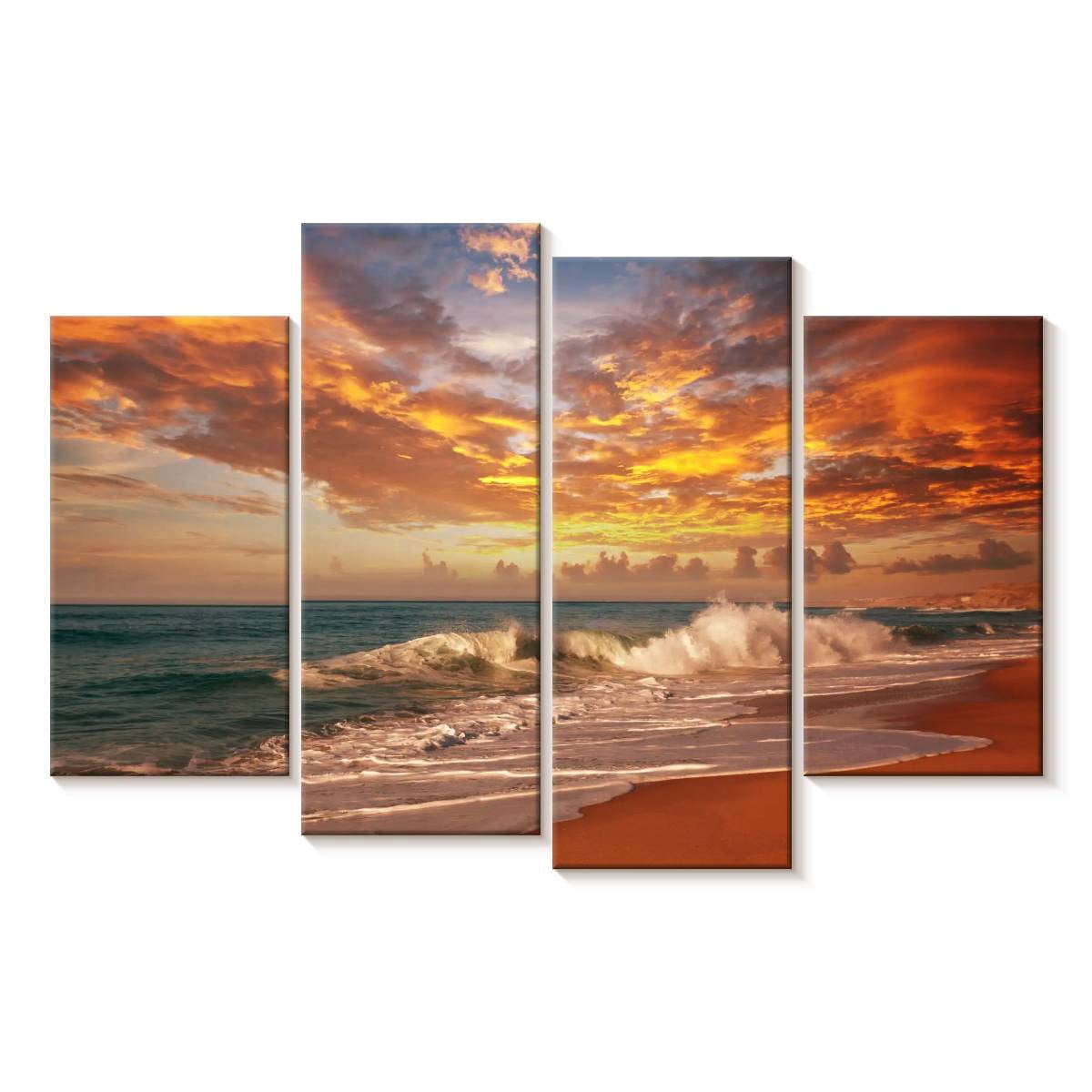 Elephant Stock Turks And Caicos Beach Wall Art - Horizontal Multi Panel ...