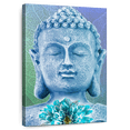 thumbnail image 1 of Elephant Stock Turquoise Buddha Wall Art - Vertical Canvas Wall Art - Living Room Wall Decor - Religion And Spirituality Canvas - Blue And Turquoise Decor - 24" x 36", 1 of 8
