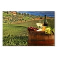 thumbnail image 1 of Elephant Stock Tuscan White Wine Wall Art - Horizontal Canvas Wall Art - Living Room Wall Decor - Food And Drink Canvas - Green And Red Decor - 12" x 8", 1 of 4