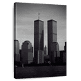 thumbnail image 1 of Elephant Stock Twin Towers Wall Art - Vertical Canvas Wall Art - Living Room Wall Decor - Places Canvas - Gray And Black Decor - 8" x 12", 1 of 8