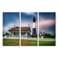 thumbnail image 1 of Elephant Stock Tybee Island Lighthouse Savannah Beach Wall Art - Horizontal Multi Panel Canvas - Living Room Wall Decor - Places Multi Panel - Brown And White Decor By George Oze - 23" x 14", 1 of 4