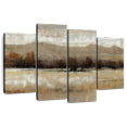 thumbnail image 1 of Elephant Stock Umber Light I Wall Art - Horizontal Multi Panel Canvas - Living Room Wall Decor - Abstract Multi Panel - Brown And Beige Decor By Tim O'toole - 43" x 27", 1 of 8