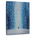 thumbnail image 1 of Elephant Stock Under Umbrella With You Wall Art - Vertical Canvas Wall Art - Living Room Wall Decor - Love Canvas - Blue And White Decor By Ekaterina Ermilkina - 8" x 12", 1 of 8
