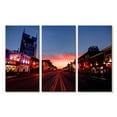 thumbnail image 1 of Elephant Stock Urban Nashville Street Wall Art - Horizontal Multi Panel Canvas - Living Room Wall Decor - City Multi Panel - Brown And Beige Decor - 45" x 28", 1 of 4