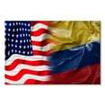 thumbnail image 1 of Elephant Stock Usa And Colombia Flags Wall Art - Horizontal Canvas Wall Art - Living Room Wall Decor - Flags Canvas - Red And Blue Decor - 45" x 30", 1 of 4