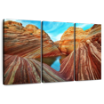 thumbnail image 1 of Elephant Stock Utah Antelope Canyon Wall Art - Horizontal Multi Panel Canvas - Living Room Wall Decor - Nature Multi Panel - Brown And Red Decor - 38" x 24", 1 of 8