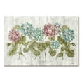 thumbnail image 1 of Elephant Stock Vibrant Row Of Hydrangea On Wood Wall Art - Horizontal Canvas Wall Art - Lobby Wall Decor - Floral And Botanical Canvas - Gray And Green Decor By Cheri Blum - 30" x 20", 1 of 1