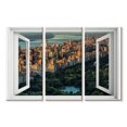 thumbnail image 1 of Elephant Stock View Of New York City From Above Wall Art - Horizontal Multi Panel Canvas - Living Room Wall Decor - City Multi Panel - Gray And Blue Decor By Scott Stulberg - 23" x 14", 1 of 4