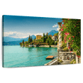 thumbnail image 1 of Elephant Stock Villa Monastero In Como Lake Wall Art - Horizontal Canvas Wall Art - Living Room Wall Decor - Nature Canvas - Blue And Teal Decor - 12" x 8", 1 of 8