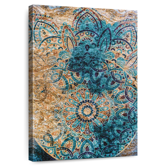 Elephant Stock Vintage Boho Mandala Wall Art - Decor Elements Canvas Canvas - 30" x 45"