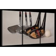 thumbnail image 1 of Elephant Stock Vintage Golf Putters Wall Art - Horizontal Multi Panel Canvas - Mancave Wall Decor - Hobbies And Lifestyle Multi Panel - Silver And Yellow Decor - 23" x 14", 1 of 4