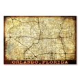 thumbnail image 1 of Elephant Stock Vintage Orlando City Map Wall Art - Horizontal Canvas Wall Art - Living Room Wall Decor - Map Canvas - Beige And Brown Decor - 45" x 30", 1 of 4